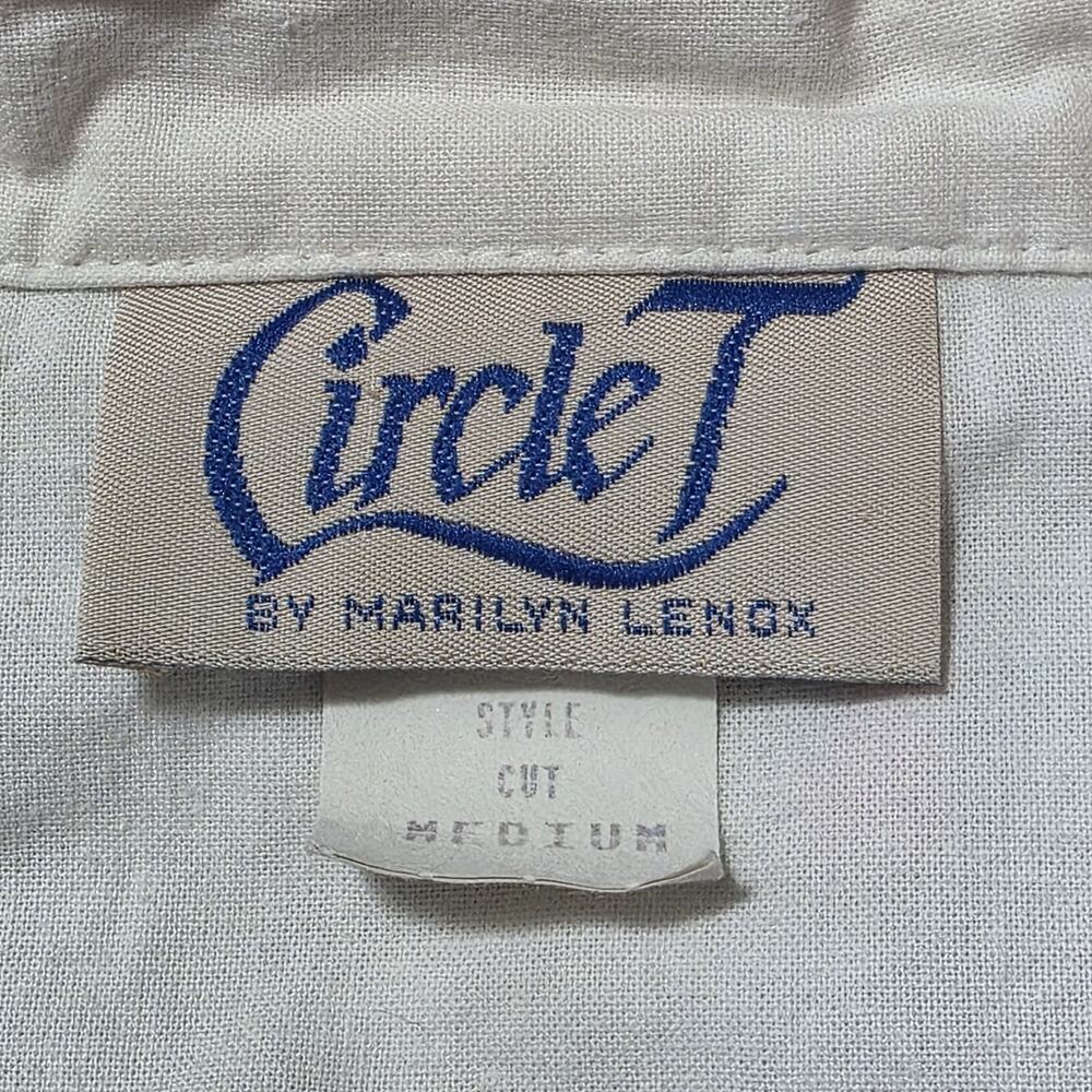 Vintage Circle T Marilyn Lenox Western Shirt Medium Aztec Southwest Button USA - Picture 5 of 9